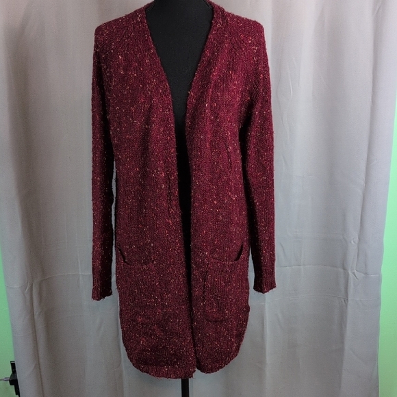 Knox Rose Sweaters - Knox Rose Maroon Women's Cardigan